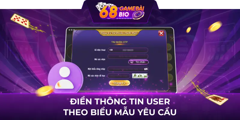 Hướng dẫn đăng ký 68Gamebai